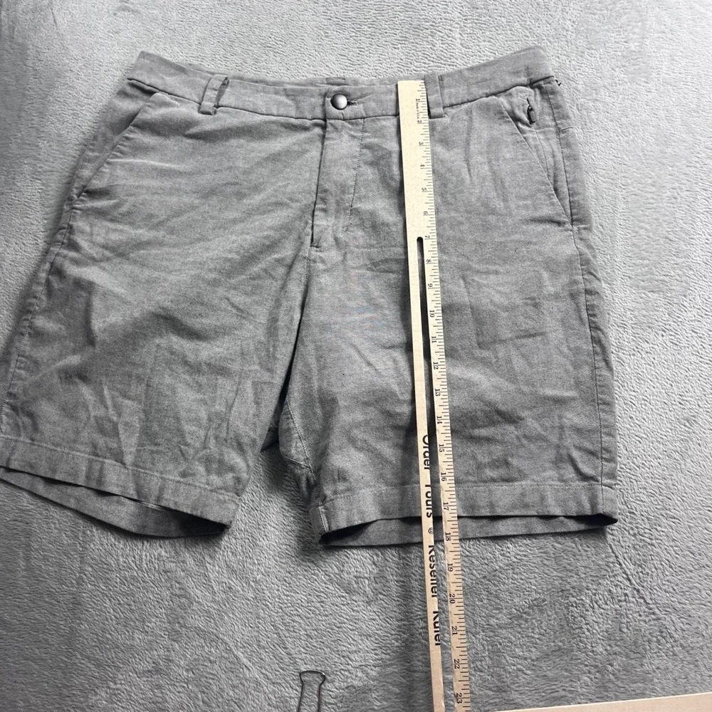 Lululemon Commission Short Classic 9 Warpstreme Grey Mens 34 LM7AFZS